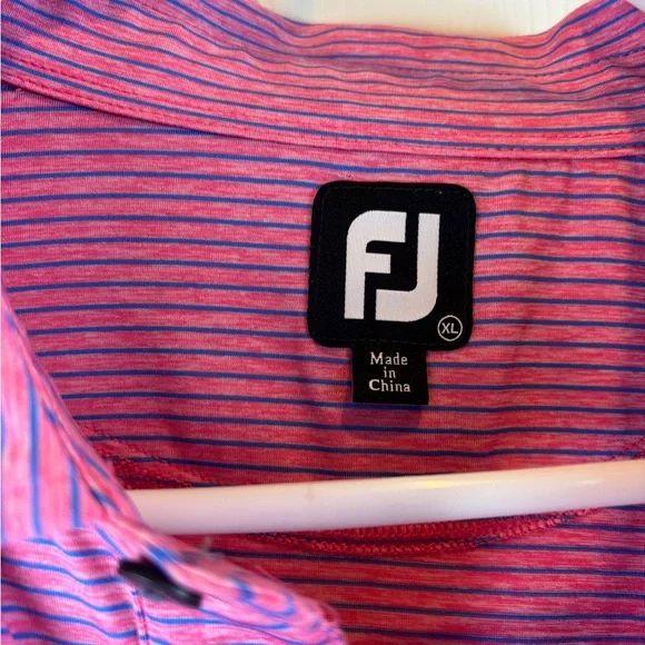 Footjoy Golf Polo Shirt Mens Size xl striped - Picture 4 of 7
